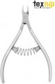TexNip. Кусачки для кутикулы. Лезвие 7 мм. Спиральная пружина. Ручная заточка.