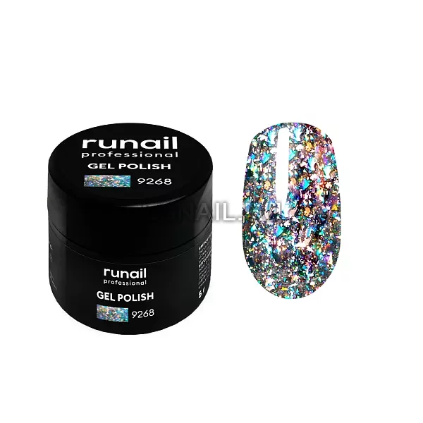 Гель-лак с блестками Дракон, 5г №9268