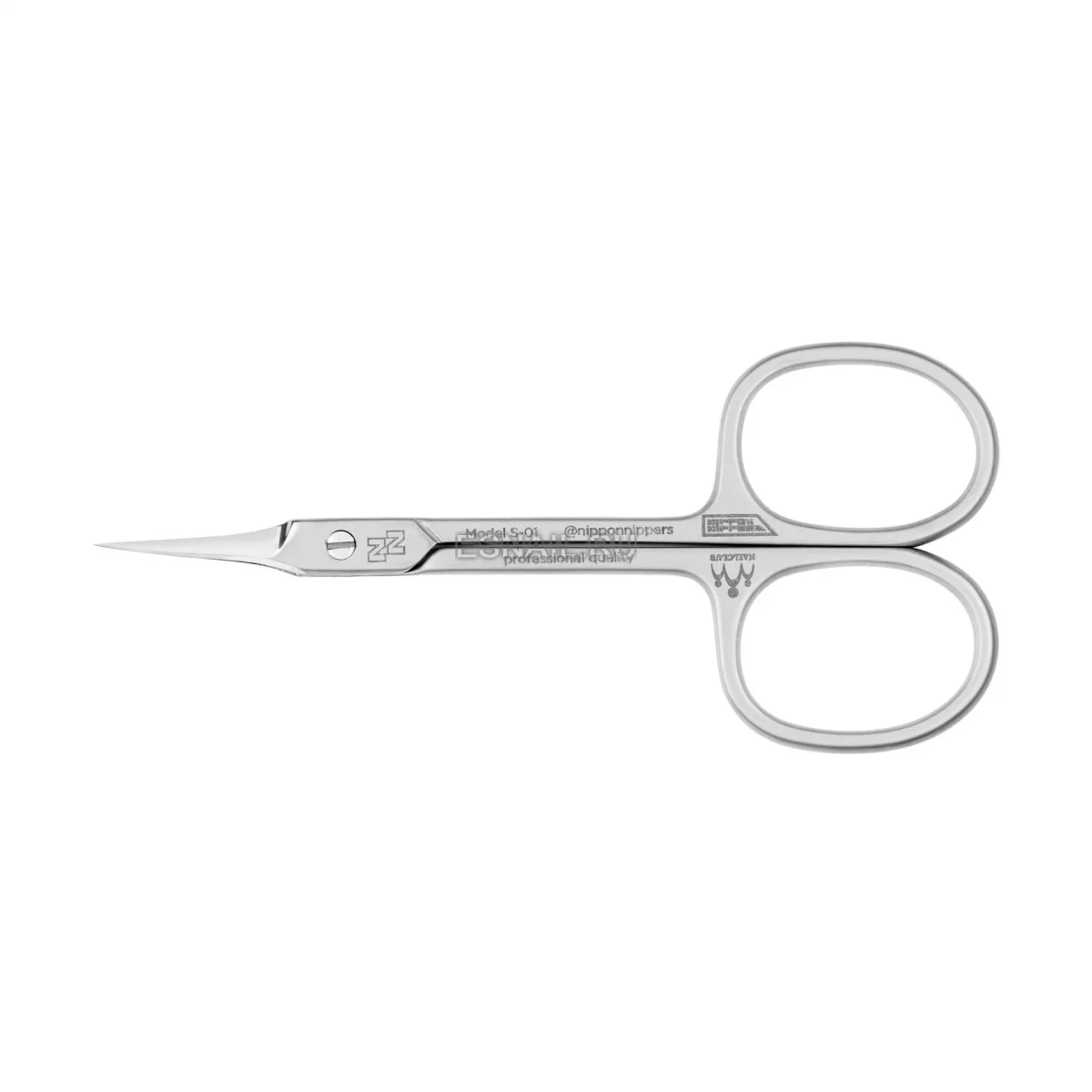 Nippon Nippers. Ножницы для кутикулы. Длина 96 мм. Матовые Ручная заточка
