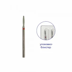 Фреза алмазная пламя (с закругленным концом), диам.: 1,8 мм, абразив мелкий №6540