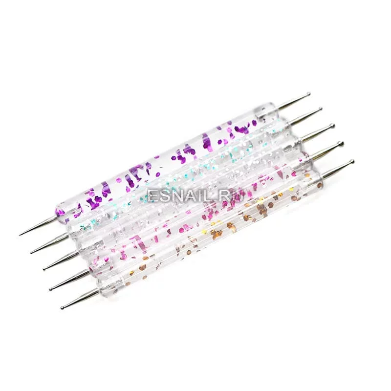 Набор дотсов с блестками, 5 шт.