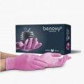 Перчатки нитриловые неопудренные нестерильные BENOVY (цвет: черный), размер М