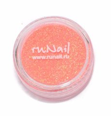Дизайн для ногтей: блестки ( цвет: ярко-оранжевый)