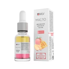 Укрепляющее двухфазное масло для ногтей Milv «Манго».15 мл.