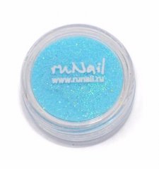 Дизайн для ногтей: блестки ( цвет: голубой)
