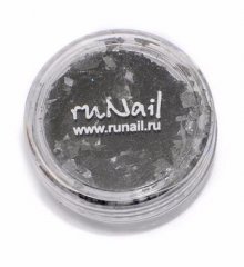 Дизайн для ногтей: слюда (цвет: черный)