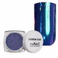 Зеркальная пыль для втирки с аппликатором (цвет: синий), 1 г