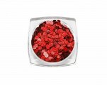Дизайн для ногтей: пайетки голографические (цвет: красный)