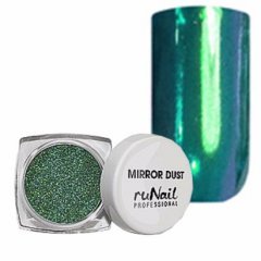 Зеркальная пыль для втирки с аппликатором (цвет: зеленый), 1 г
