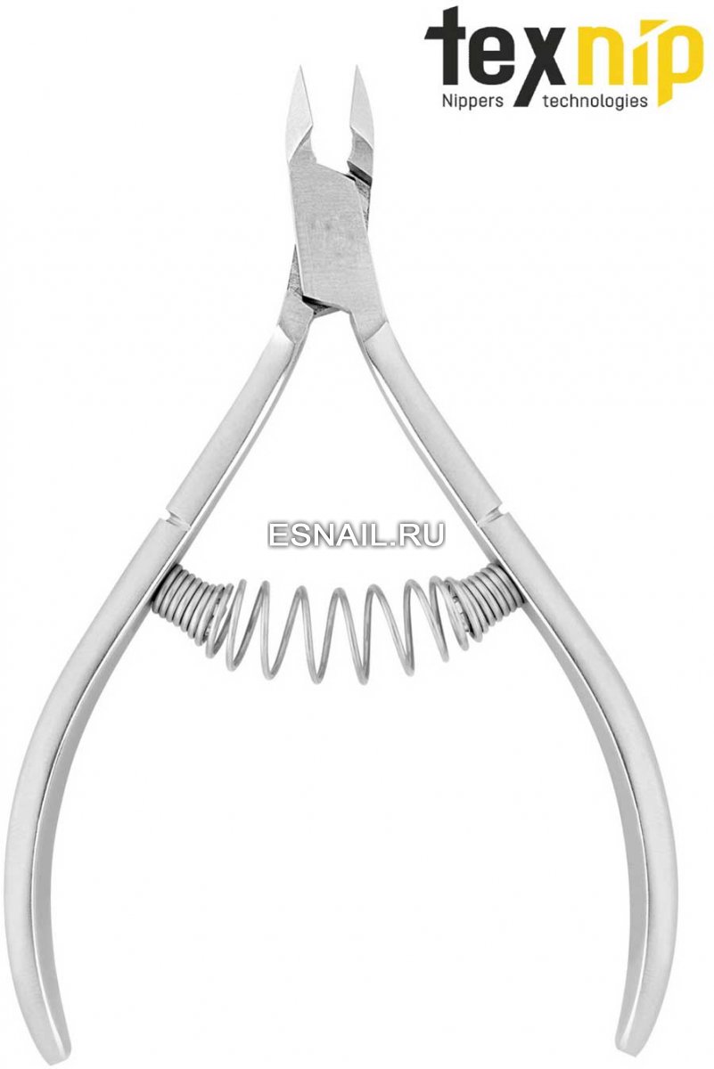 TexNip. Кусачки для кутикулы. Лезвие 7 мм. Спиральная пружина. Ручная заточка
