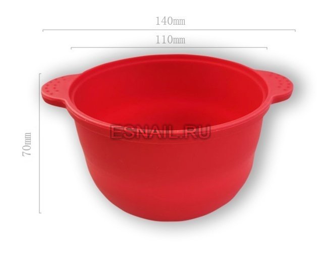 Силиконовая чаша для воскоплава, розовая