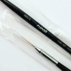 Кисть для дизайна Nail Art Nylon, 12 мм № 000/3