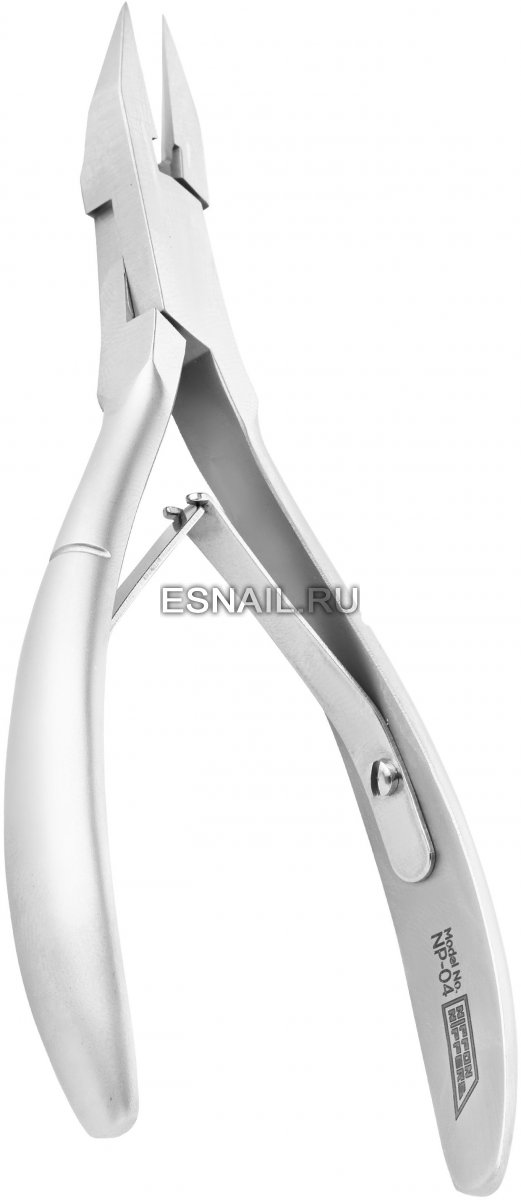 Nippon Nippers. Кусачки для педикюра. Лезвие 15 мм. Двойная пружина. Матовые