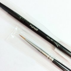 Кисть для дизайна Nail Art Nylon, 8 мм № 4