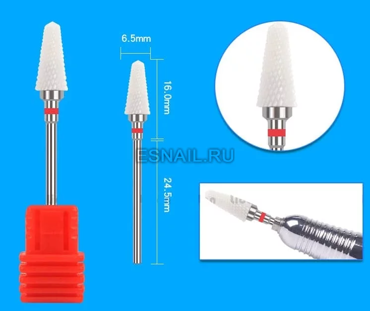 Фреза керамическая Зонтик 6 мм, красная (F)