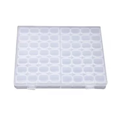 Контейнер для хранения на 56 ячеек, прозрачный