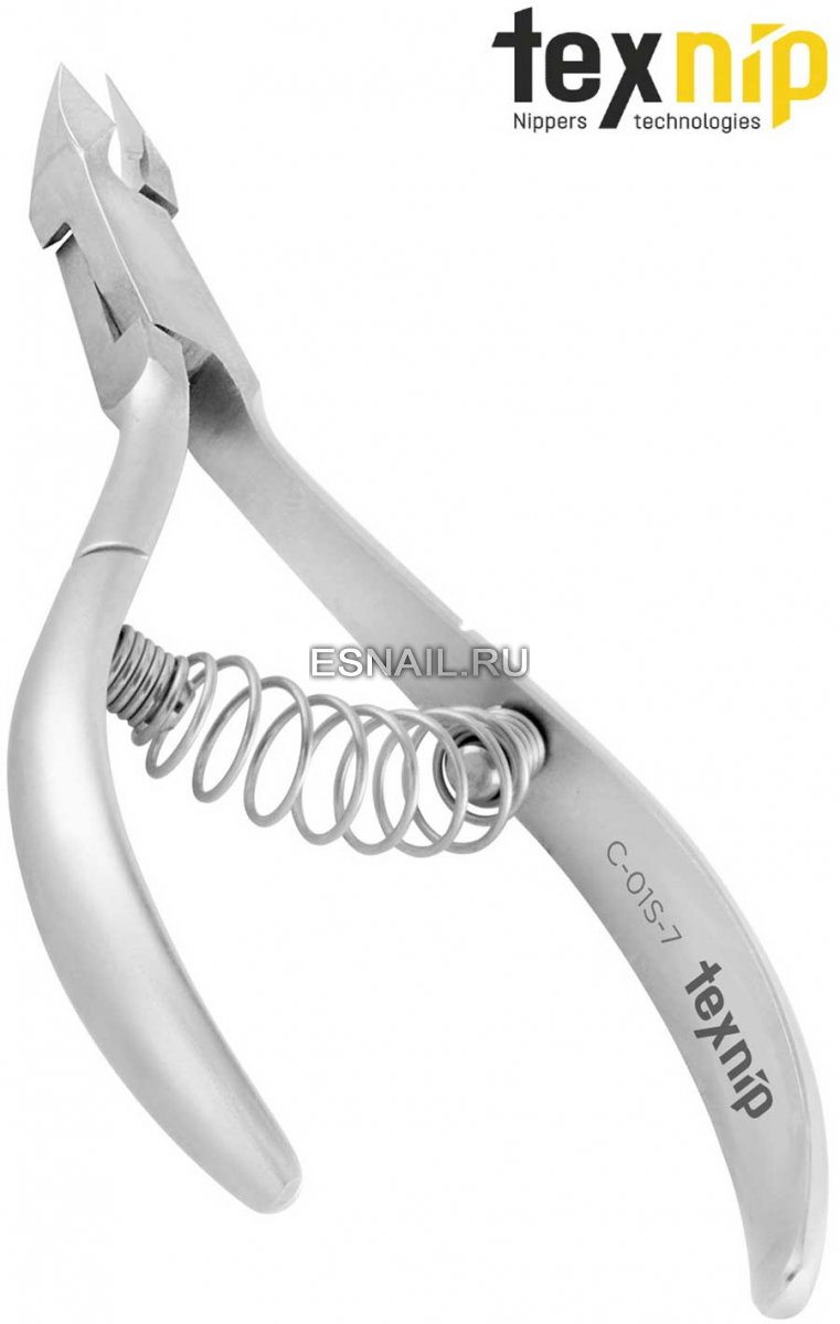 TexNip. Кусачки для кутикулы. Лезвие 7 мм. Спиральная пружина. Ручная заточка.