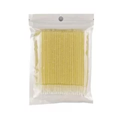 Микробраши акриловые 2.5мм золотые, 100шт