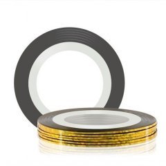 Самоклеющаяся лента для дизайна ногтей (цвет: золото), 20 м