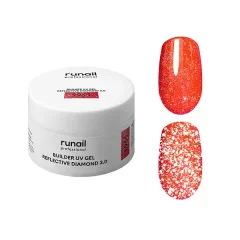Моделирующий УФ-гель светоотражающий BUILDER UV GEL REFLECTIVE DIAMOND 3.0, 15г №9963