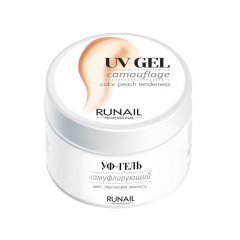 Камуфлирующий УФ-гель, (цвет: Персиковая нежность), 15 г